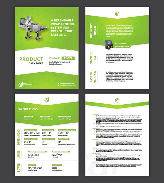 Dope Automation spec sheets